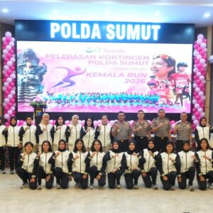 Kapolda Sumut Lepas Kontingen Kemala Run 2026 ke Bali, Tekankan Sportivitas dan Soliditas Polri