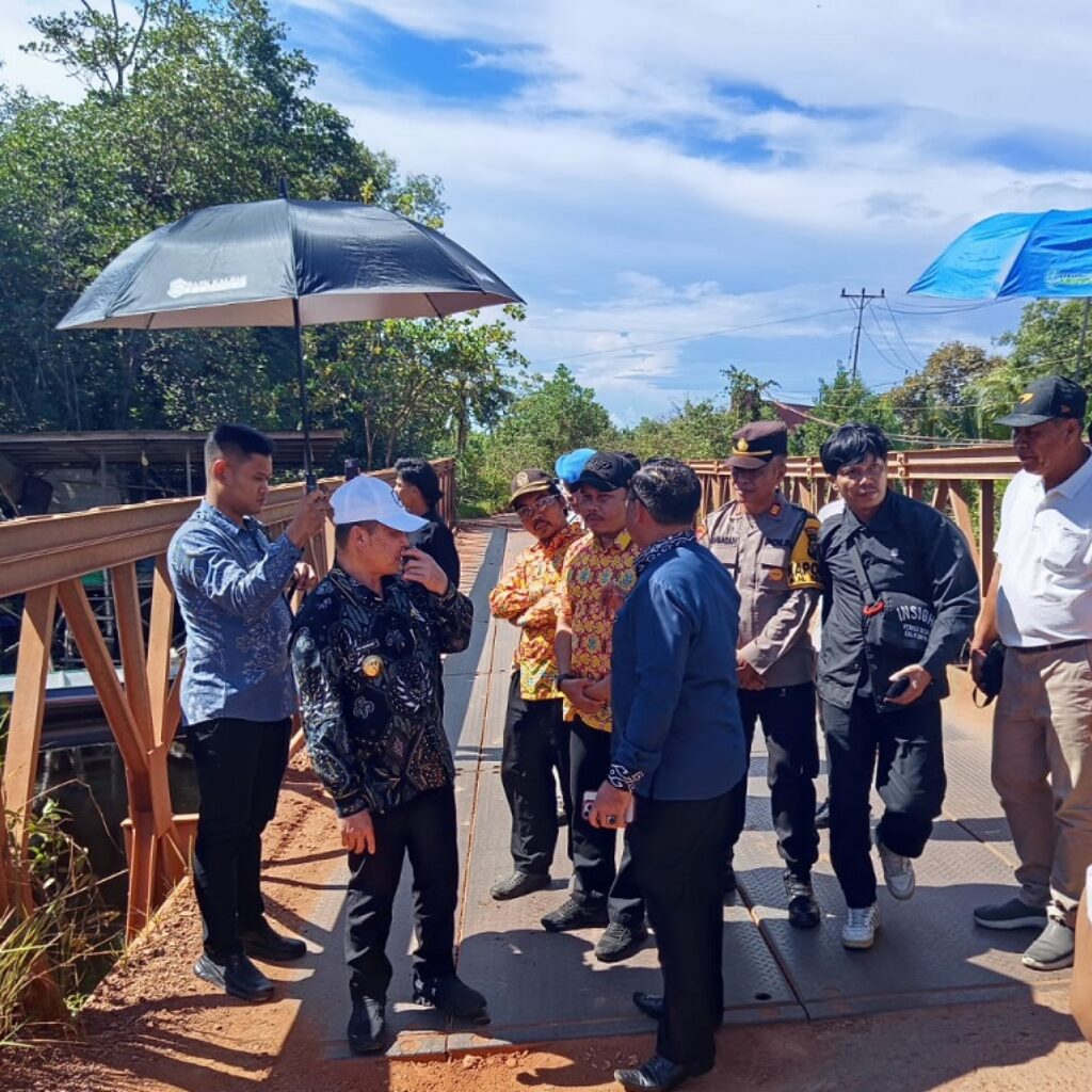 Kapolsek Matan Hilir Selatan Pimpin Pengamanan Kunjungan Gubernur Kalbar