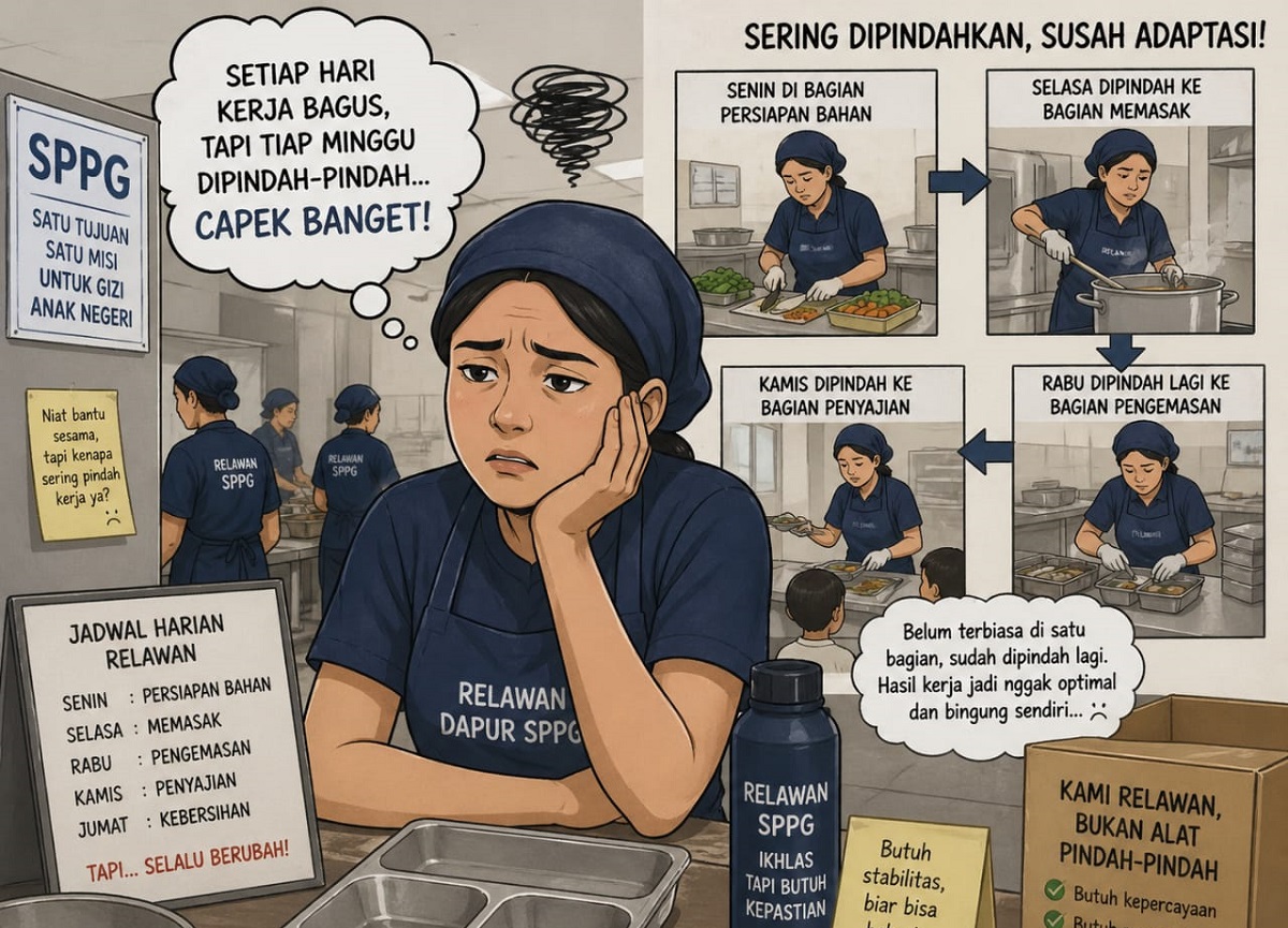 Mengeluh Sering Dipindah Tugas, Relawan Dapur SPPG Lebak Minta Kepastian Penempatan