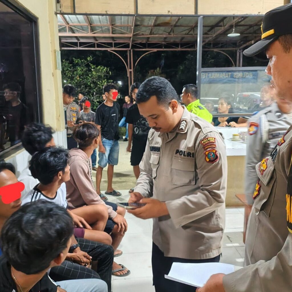 Polres Tapteng Gagalkan Tawuran Remaja di Rusunawa Pandan, Parang Diamankan