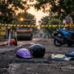 Diduga Lalai, Proyek Pengaspalan di Palembang Picu Kecelakaan, Ibu dan Anak Jadi Korban