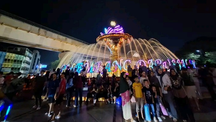 Revitalisasi Bundaran Air Mancur Palembang Rp9,95 M Disorot