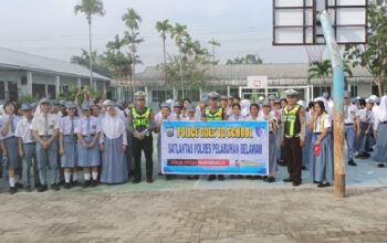 Sat Lantas Belawan Edukasi Siswa SMA Negeri 9 Tertib Berlalu Lintas