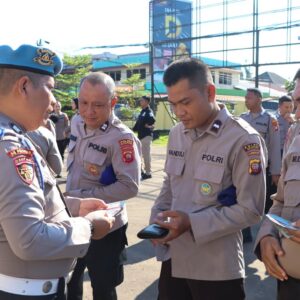 Tegakkan Disiplin Internal, Sipropam Polres Ketapang Gelar Gaktibplin Usai Apel Pagi