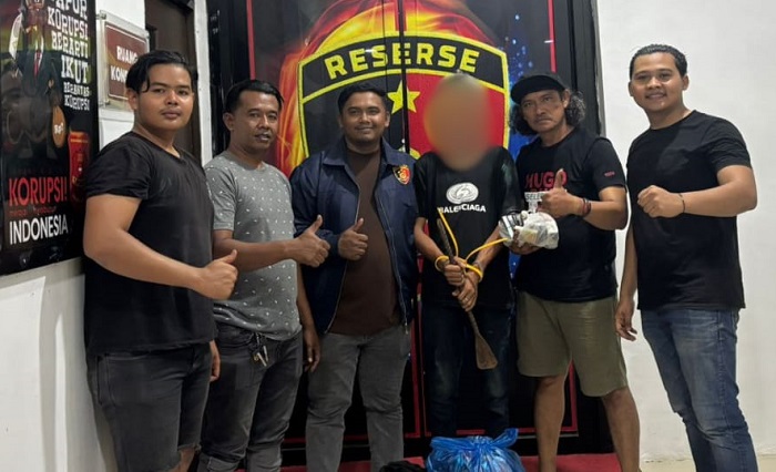 Tim Resmob Satreskrim Polres Aceh Jaya Tangkap Tersangka Pelaku Curat