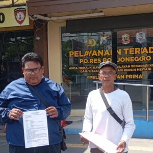 Dugaan Korupsi, Warga Laporkan Sekdes Gamongan ke Polres Bojonegoro