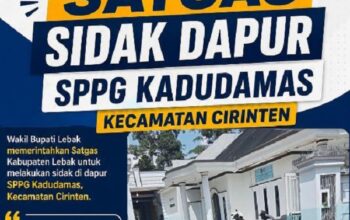 Wabup Lebak Perintahkan Sidak Dapur SPPG Cirinten