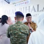 Gubernur Lampung Rahmat Mirzani Djausal saat Halalbihalal Idulfitri 1447 H.