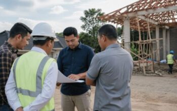 Ilustrasi proyek pembangunan Koperasi Desa Merah Putih yang menjadi sorotan kontraktor di Sukabumi.