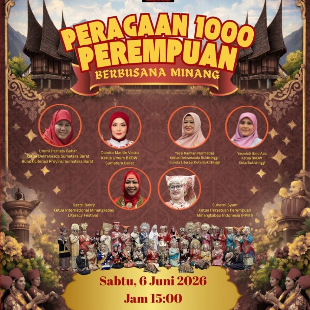 1.000 Perempuan Minang Berbusana Adat Akan Semarakkan Jam Gadang di IMLF 2026