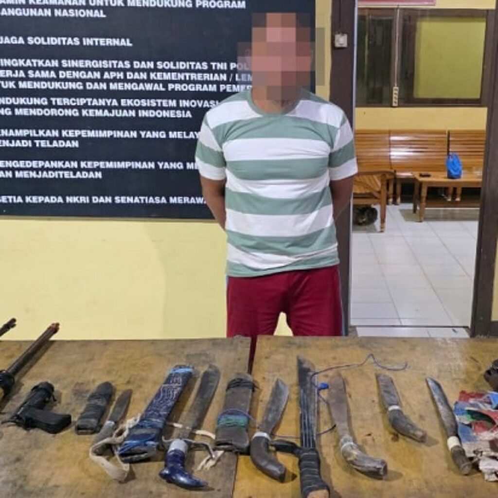 Ancam Petani Sawit dengan Senpi Rakitan, Warga Sukamara Ditangkap Polsek Manis Mata