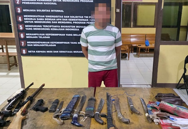 Ancam Petani Sawit dengan Senpi Rakitan