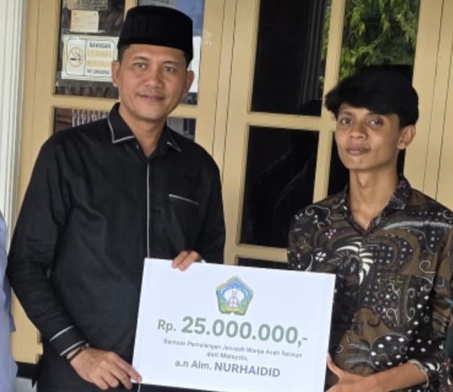Bupati Aceh Selatan Mirwan MS Bantu Rp25 Juta untuk Pemulangan Jenazah