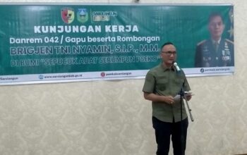 Bupati Sarolangun Sambut Danrem 042/Gapu