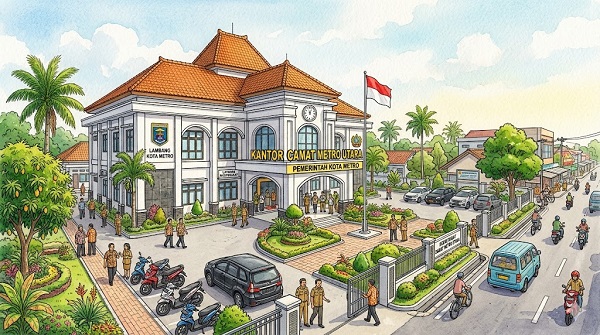 Camat Metro Utara Temui Jurnalis di RM Lamongan