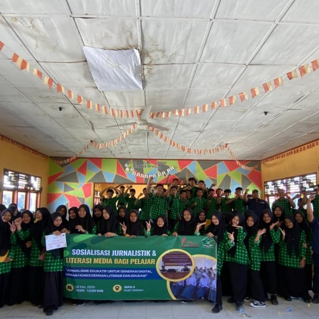 Tingkatkan Literasi Digital Pelajar, FORJIAS Latih Siswa MAN 4 Aceh Selatan Dasar-Dasar Jurnalistik