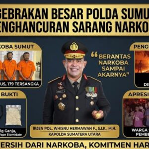 Gempur Narkoba, Dalam 72 Jam Polda Sumut Ungkap 134 Kasus dan Tangkap 179 Tersangka