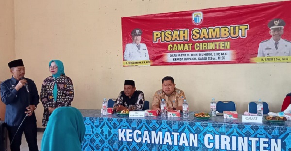 H. Karim Hadiri Pisah Sambut Camat Cirinten