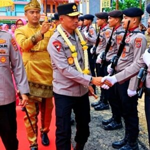 Kunker ke Aceh Tamiang, Kapolda Aceh Tinjau Progres 216 Unit Huntap Polri