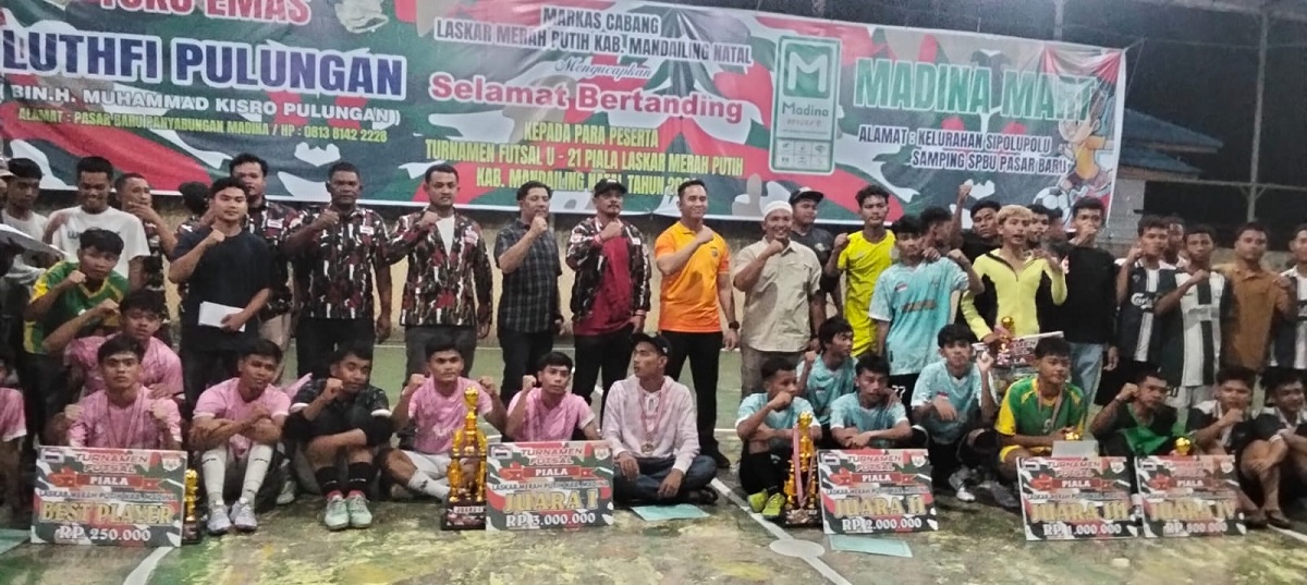 Kapolres dan Ketua DPRD Madina Saksikan Laga Final Futsal LMP 2026