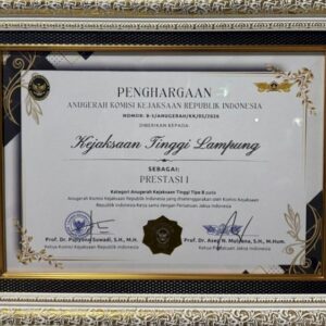Kejati Lampung Raih Juara I Nasional Komjak RI 2026, Ketua DPRD Beri Apresiasi