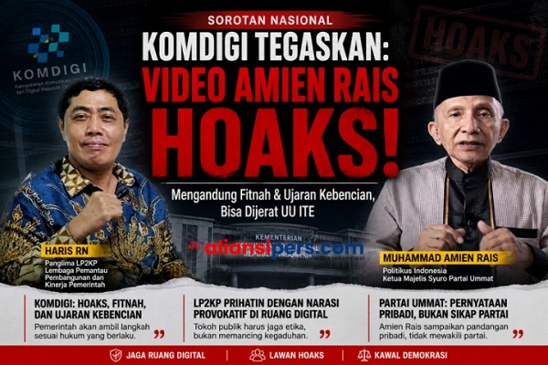 Komdigi Tegaskan Video Amien Rais Hoaks