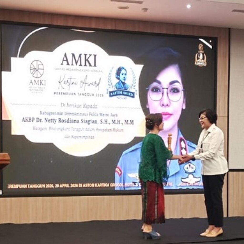 Masuk 11 Perempuan Inspiratif Nasional, AKBP Netty Rosdiana Raih AMKI Kartini Award 2026