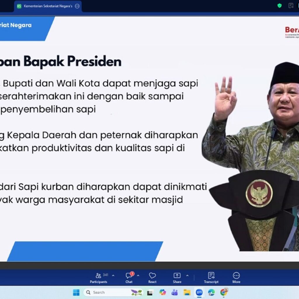 Terima 16 Ekor Sapi Kurban, Pemprov Lampung Siap Distribusikan Sapi Kurban Bantuan Presiden