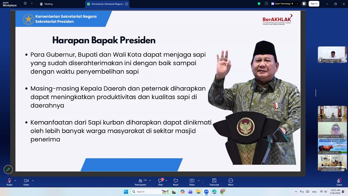 Pemprov Lampung Siap Distribusikan Sapi Kurban Bantuan Presiden
