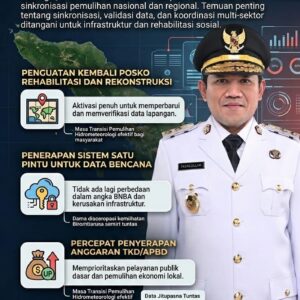 Percepat Pemulihan Pascabencana Hidrometeorologi, Wagub Aceh Instruksikan Kebijakan Satu Data