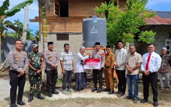 Polda Aceh Serahkan Bantuan Sumur Bor ke YPI Darul Istiqamah Aceh Jaya