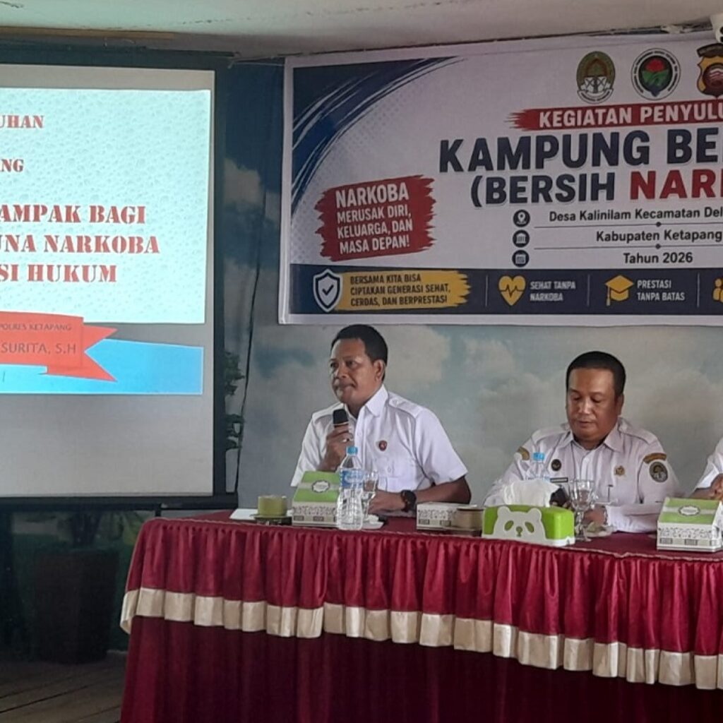 Polres Ketapang Gencarkan Kampung Bersinar di Desa Kalinilam, Edukasi Bahaya Narkoba Sasar Generasi Muda