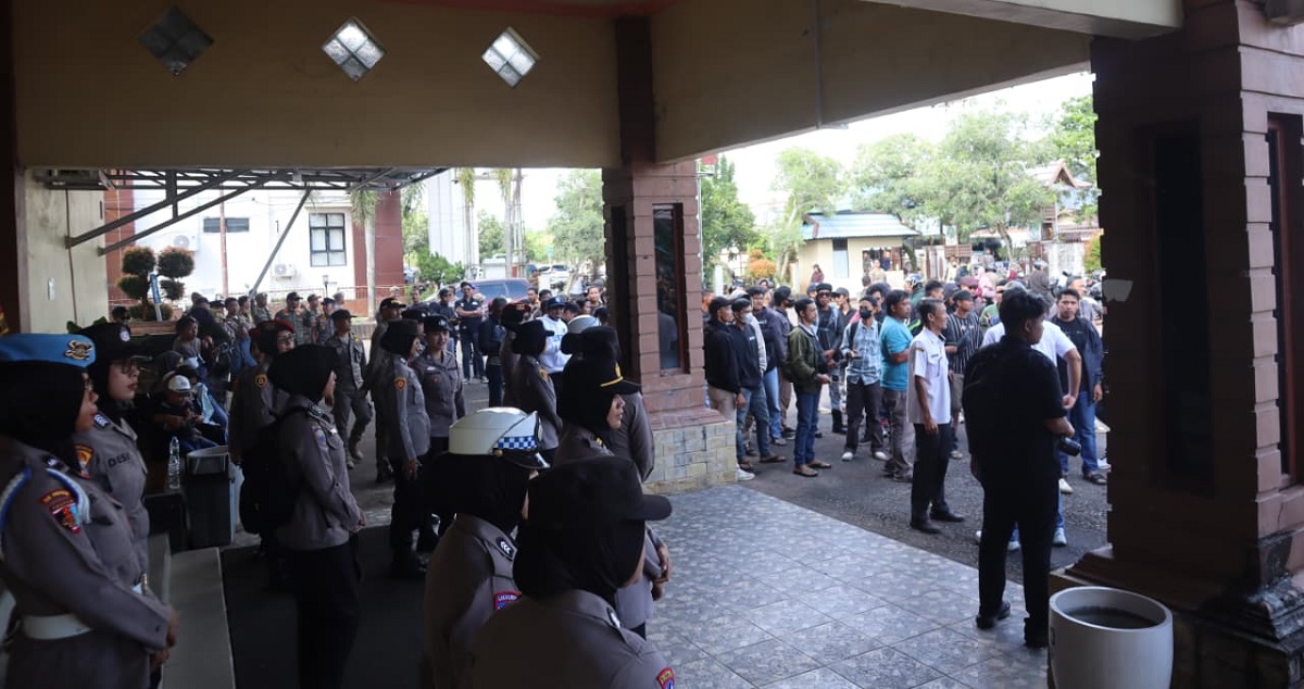 Polres Ketapang Pastikan Aspirasi Karyawan dan Perusahaan Berjalan Kondusif