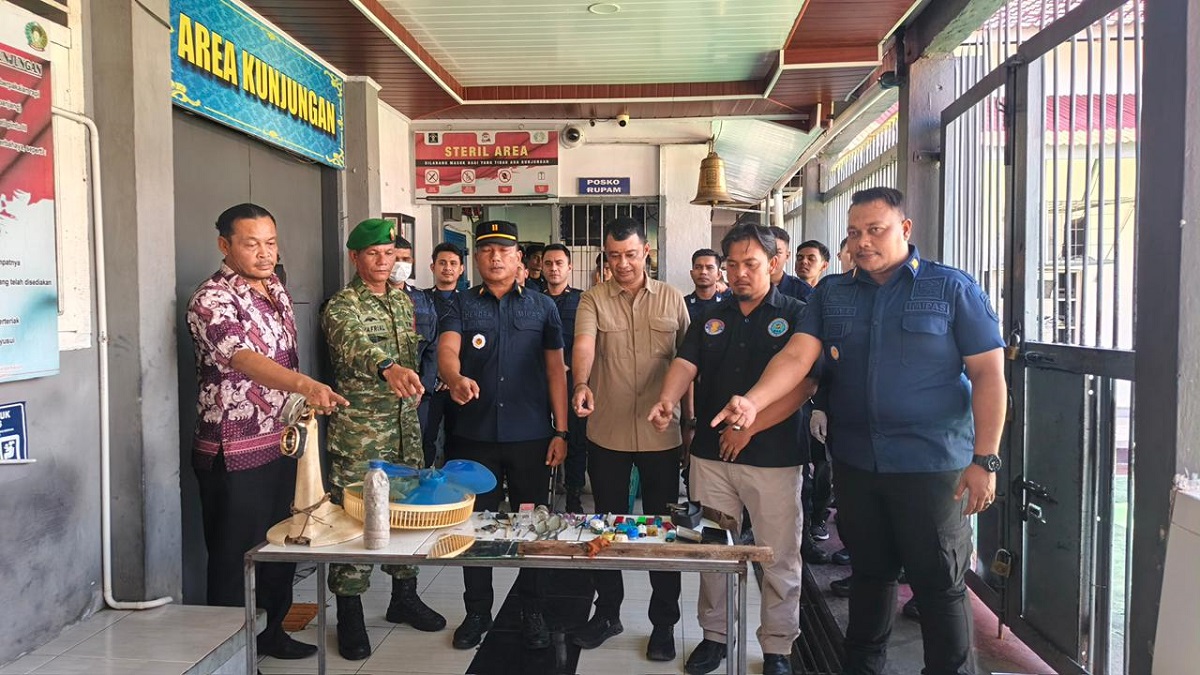 Rutan Kelas IIB Sabang Gelar Razia Gabungan