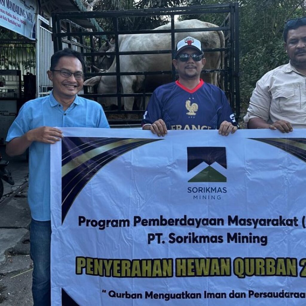 SMSI Madina Salurkan Hewan Qurban Bantuan PT Sorik Mas Mining