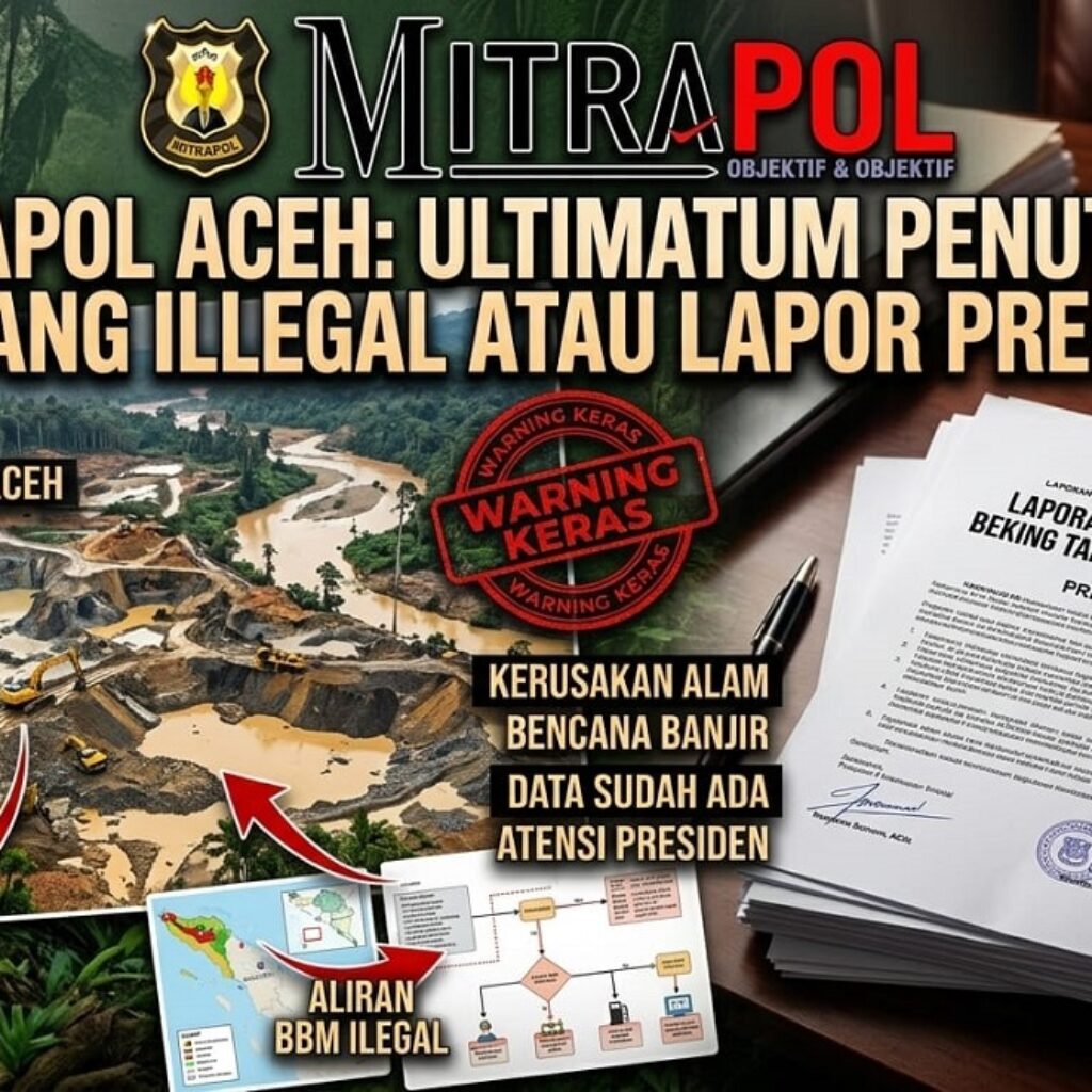 Soroti Tambang Ilegal, Kaperwil Mitrapol Aceh Desak Aparat Bertindak dan Siap Surati Presiden