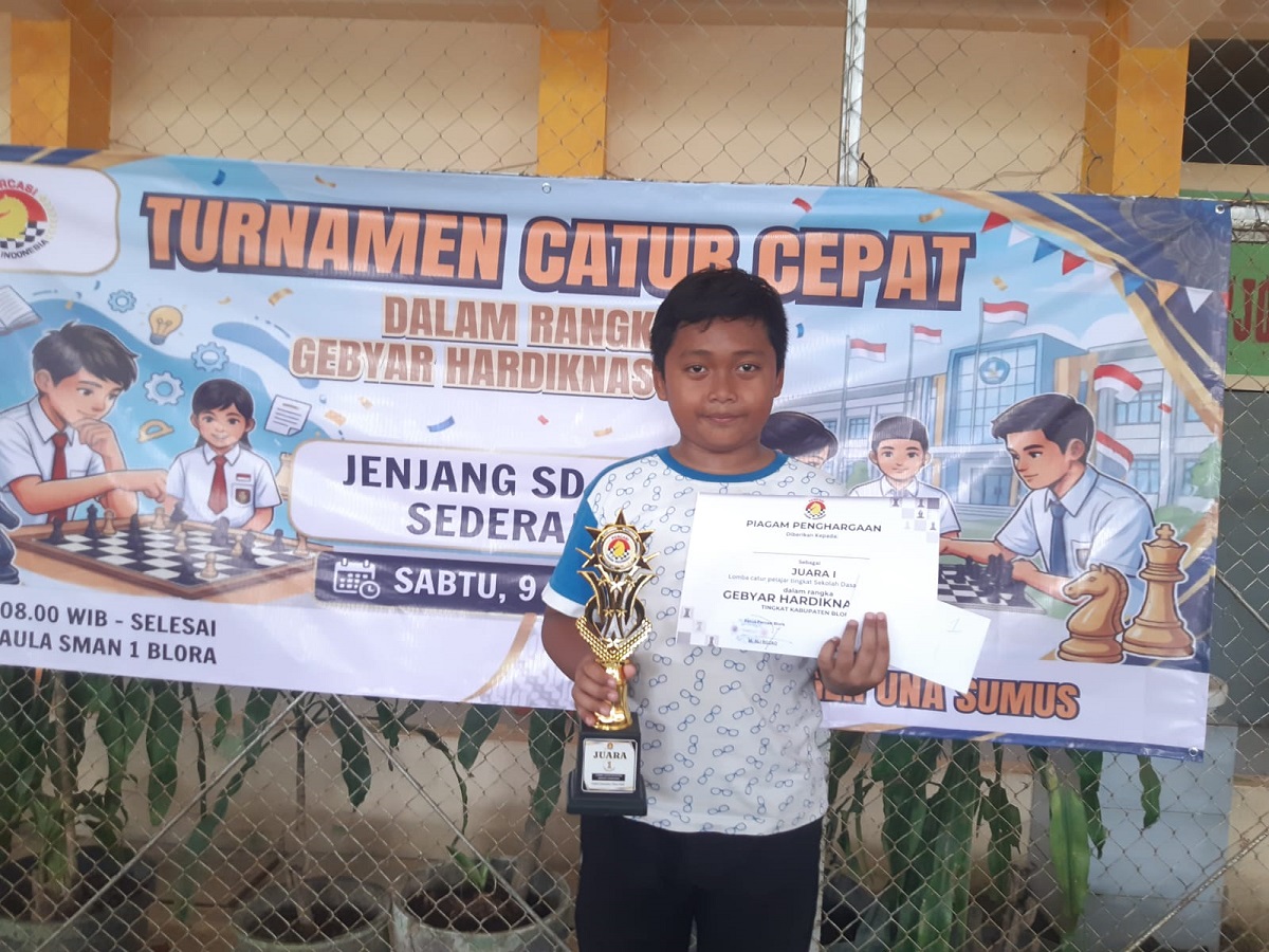 Turnamen Catur Hardiknas 2026 Blora Sukses Digelar