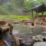 Sumber air panas alami di Desa Sukarame Sukabumi yang berpotensi jadi destinasi wisata.