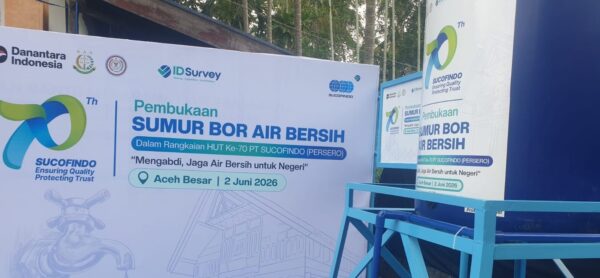 ABPEDNAS dan SUCOFINDO Resmikan Sumur Air Bersih di Aceh Besar, Perkuat Akses Air Bersih Masyarakat Desa