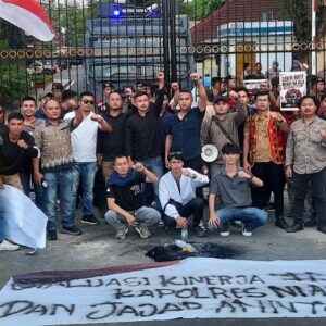 Demo di Polda Sumut, Pemuda Nias Soroti Kinerja Polres Nias dan Tuntut Transparansi Kasus