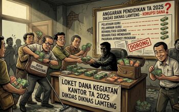 Dugaan Korupsi Dana Kegiatan Kantor TA 2025 Dikdas Diknas Lamteng
