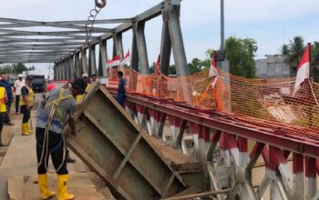 Jembatan Bailey di Bireuen Diperbaiki
