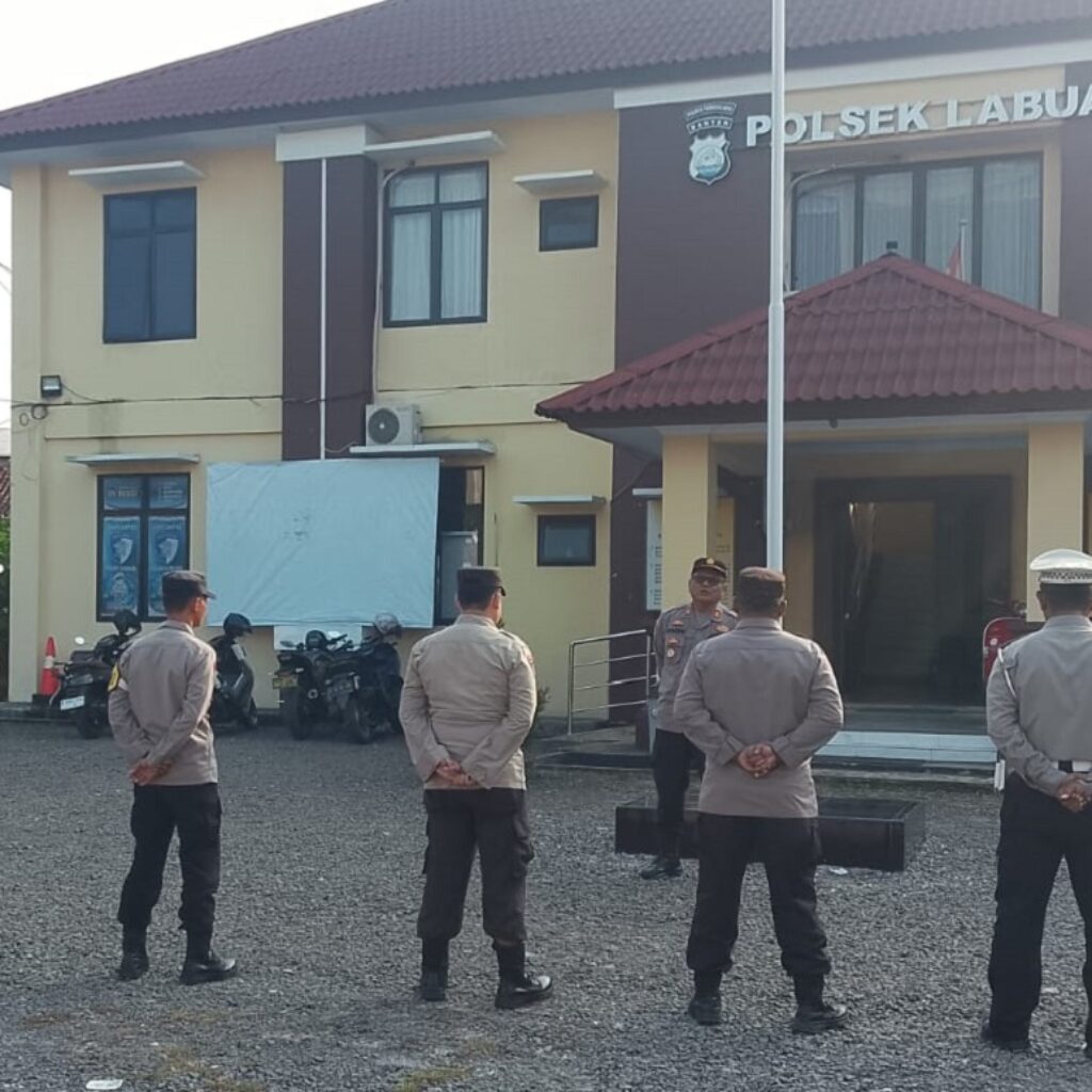 HUT Bhayangkara ke-80, Kapolsek Labuan Tegaskan Komitmen Tingkatkan Pelayanan Humanis dan Jaga Kamtibmas