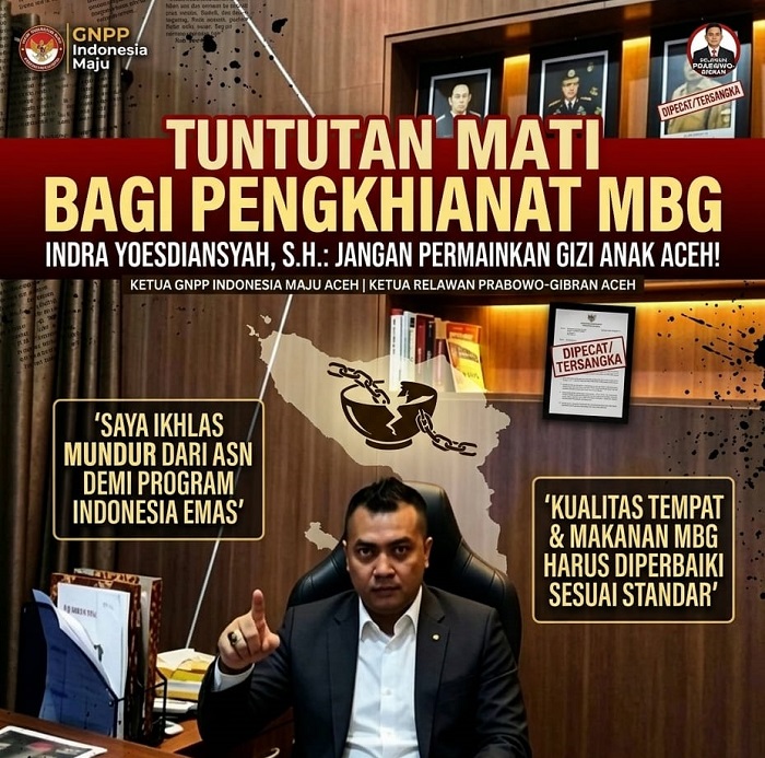 Ketua GNPP Aceh Minta Penegakan Hukum Tanpa Pandang Bulu