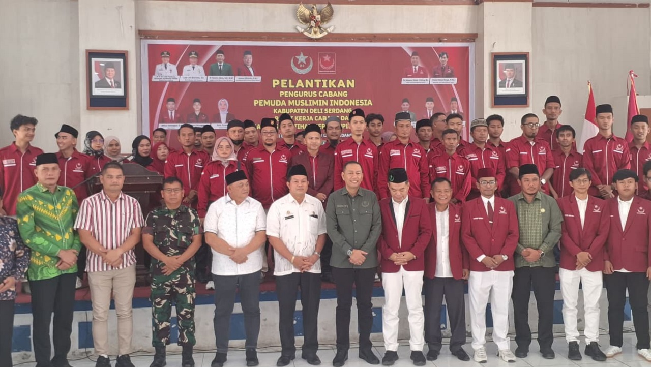 Pelantikan Pemuda Muslimin Indonesia Deli Serdang