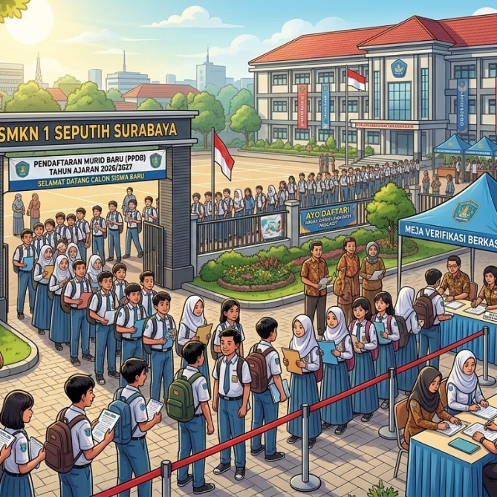 SPMB 2026 Membludak, Peminat SMKN 1 Seputih Surabaya Tembus 800 Calon Siswa