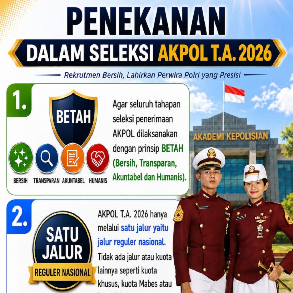 Penerimaan Polri 2026 di Polda Banten Gunakan Prinsip BETAH, Kelulusan Murni Berdasarkan Kemampuan
