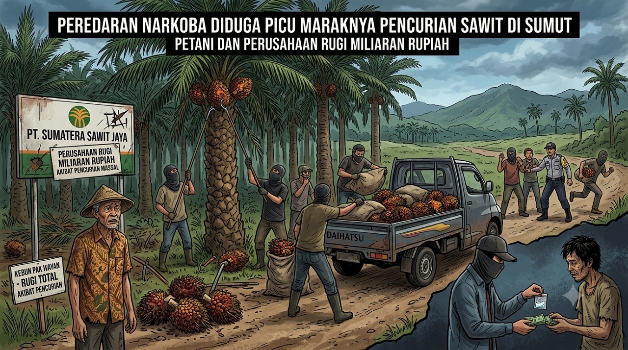Peredaran Narkoba Diduga Picu Maraknya Pencurian Sawit