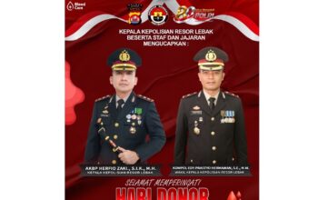 Peringati Hari Donor Darah Sedunia, Polres Lebak Ajak Warga Tingkatkan Kepedulian Kemanusiaan