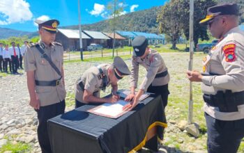 Polres Pegunungan Arfak Gelar Sertijab Kabag